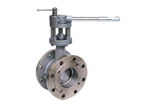 Manual metal sealing butterfly valve flange