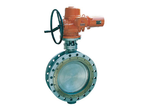 Electric metal seal butterfly valve flange